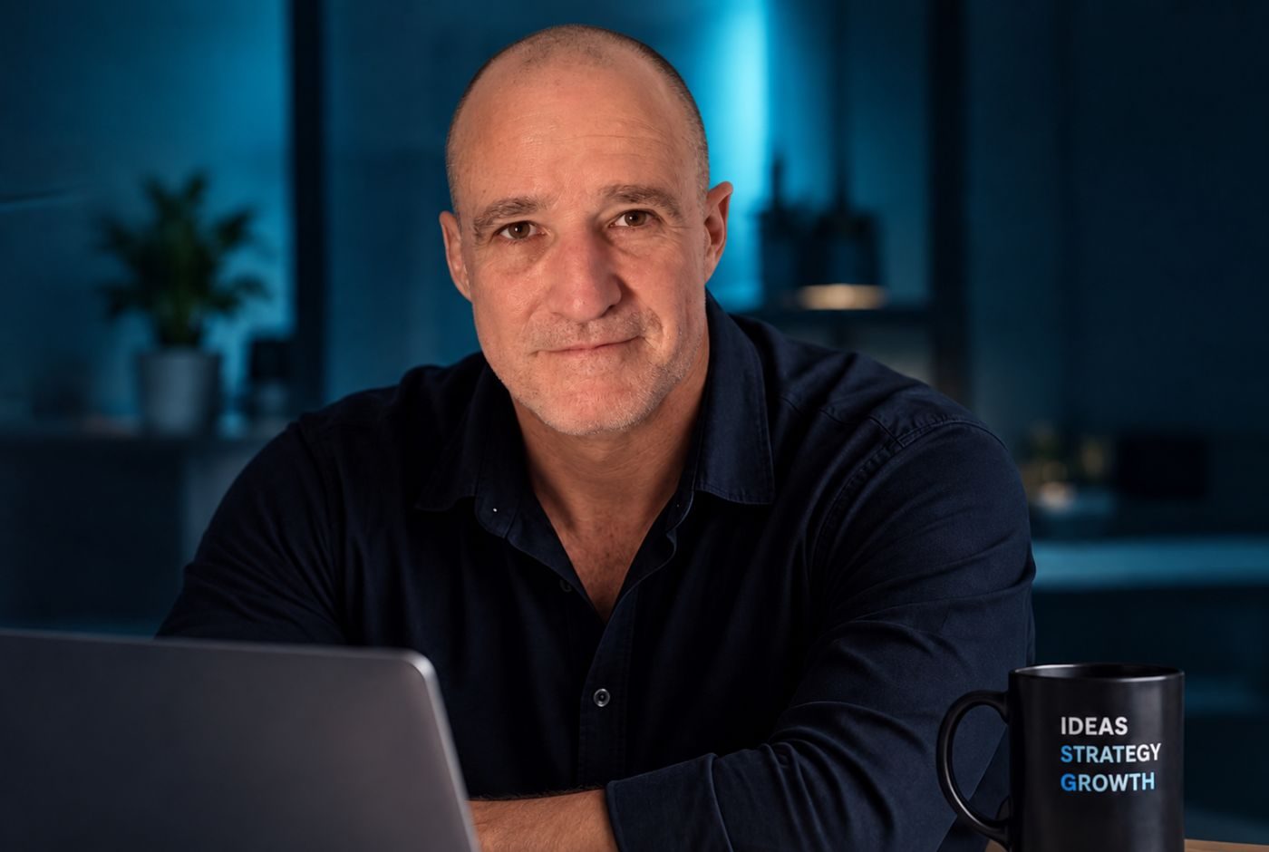 Garth Wilby at his desk